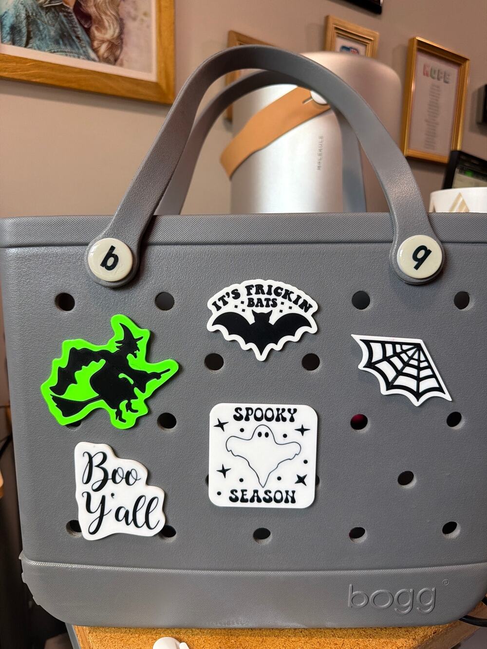 Lot of 5 Halloween themed Bogg Bag charms Slightly Imperfect